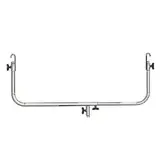 Chandelle double pour parasol Tube ø 22 mm L 70 à 107 cm - Double U extensible - Chandelles