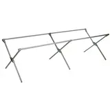 Lit de camp marché pliant en aluminium 200 x 75 x 75 cm - Tables de marché, étals de marché