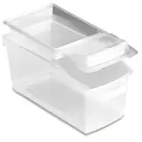 Bac de stockage Koala plastique transparent 14 Litres 48 x 23 x 22,7 cm - Bac à ingrédients - Bacs traiteurs, Bacs alimentaires