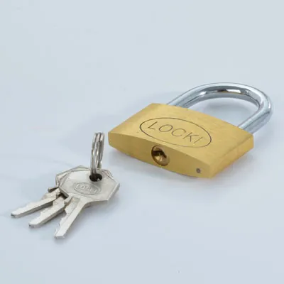 Cadenas à clés en laiton Locki 40 mm, 3 clés - Boîtes à clés, Cadenas-2