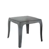 Table noire transparenteQueen 51 x 51 x H 43 cm - Tables