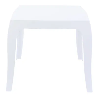 Table blanche plastiqueQueen 51 x 51 x H 43 cm - Tables-2