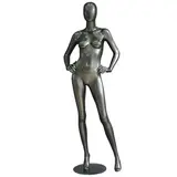 Mannequin femme, finition laquée, mains sur les hanches - Mannequins femmes