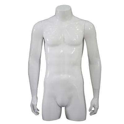 Buste homme avec bras, finition laquée - Bustes mannequins hommes