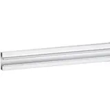 Profil aluminium standard - Insert aluminium pour panneau rainuré L 120 cm gris finition brut