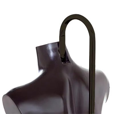 Pied pour buste fixation nuque H 110 à 197 cm Acier - Noir - Bustes mannequins femmes-2