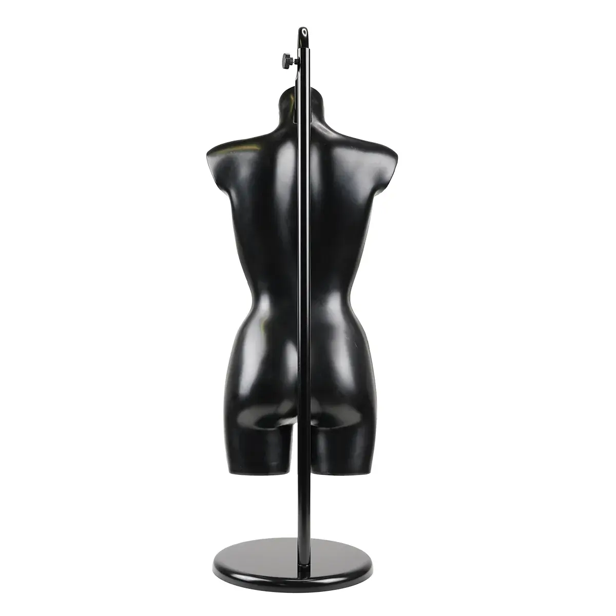 Pied pour buste fixation nuque H 110 à 197 cm Acier - Noir - Bustes mannequins femmes-8