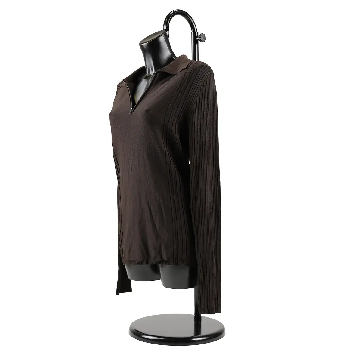 Pied pour buste fixation nuque H 110 à 197 cm Acier - Noir - Bustes mannequins femmes-9