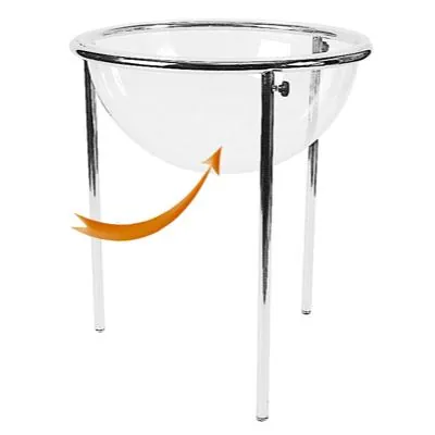 Bac soldeur plexi transparent ø 60 x 63 x 30 cm - Bac de fouille demi-sphère - Bacs soldeurs, Bacs de fouille