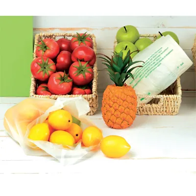 Sac bretelle biodégradable transparent 25 x 7,5 x 44 cm plastique biosourcé - Rouleau de 300 sacs - Sacs plastique bretelles-4