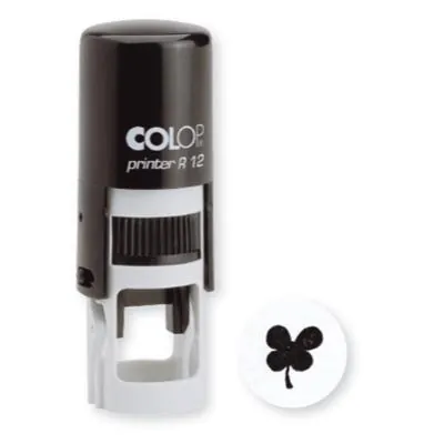Tampon pour carte de fidélité personnalisé ø 12 mm Colop Printer R12 - Tampon encreur rond personnalisé - Tampons personnalisés