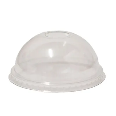 Couvercle bombé avec trou - Gobelets plastique, Flûtes plastique, Verres à pied plastique