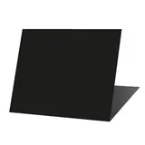 Étiquette chevalet neutre PVC 70 x 60 mm - Noir - Paquet de 10 - Étiquettes chevalets