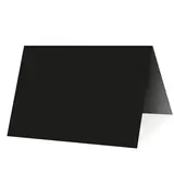 Étiquette chevalet neutre PVC 70 x 50 mm - Noir - Paquet de 10 - Étiquettes chevalets