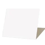Étiquette chevalet neutre PVC 70 x 60 mm - Blanc - Paquet de 10 - Étiquettes chevalets
