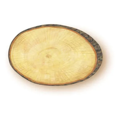 Étiquettes rondin 7 x 4,5 cm, paquet de 10 - Étiquettes simples