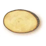 Étiquettes rondin 7 x 4,5 cm, paquet de 10 - Étiquettes simples