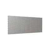 Fond tôle perforé pas de 25 mm - Ligne Store gris métallisé pas de 25 mm