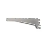 Console inclinable pour tablettes tôle L 37 cm pas de 25 mm Gris - Ligne Store gris métallisé pas de 25 mm