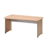 Bureau droit Jazz hêtre ambré 160 x 80 x H 74 cm piètement plein bois - Bureaux, Tables de travail