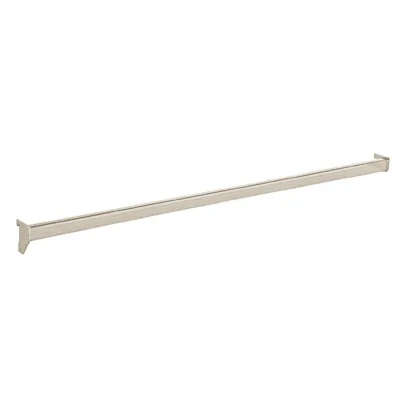 Barre de charge L 102,1 cm section 30 x 15 mm joues droites et gauches soudées, métal ép. 1,5 mm bords arrondis - Nickel brossé - Barres de charge