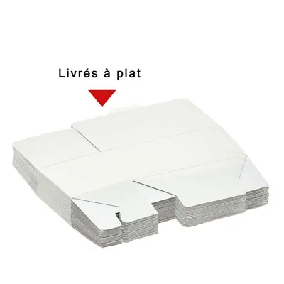 Ballotin chocolat carton blanc intérieur blanc 125g 9,8 x 4 x 5,4 cm - Ballotin chocolat vide - Lot de 25 - Ballotins chocolats vides-3