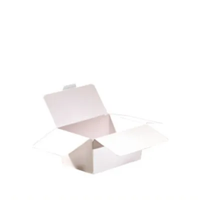 Ballotin chocolat carton blanc intérieur blanc 125g 9,8 x 4 x 5,4 cm - Ballotin chocolat vide - Lot de 25 - Ballotins chocolats vides