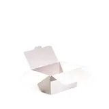 Ballotin chocolat carton blanc intérieur blanc 125g 9,8 x 4 x 5,4 cm - Ballotin chocolat vide - Lot de 25
