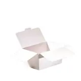 Ballotin chocolat carton blanc intérieur blanc 250g 11 x 6 x 5,8 cm - Ballotin chocolat vide - Lot de 25