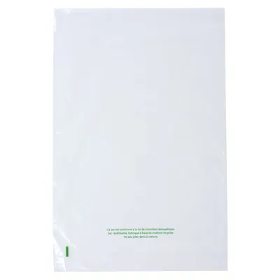 Sac plastique liassé à ouverture décalée transparent 11,33L 35 + 3 x 50 cm PEBD 50µ - Lot de 200 - Sacs plastique liassés-2