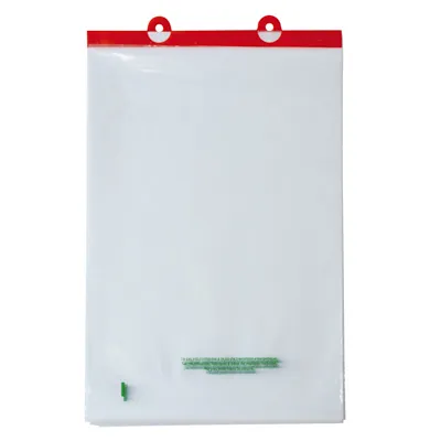 Sac plastique liassé à ouverture décalée transparent 11,33L 35 + 3 x 50 cm PEBD 50µ - Lot de 200 - Sacs plastique liassés