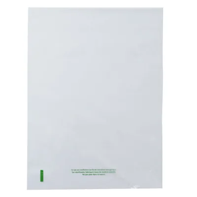 Sac plastique liassé à ouverture décalée transparent 2,38L 23 x 31 cm PE 21µ - Lot de 500 - Sacs plastique liassés-2