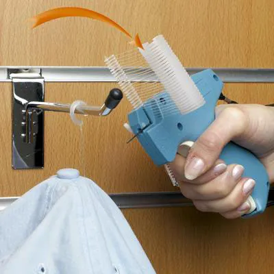 Attache étiquette crochet en J pour pistolet textile aiguille standard 35mm - Boîte de 5000 - Attaches pour pistolet textile-2