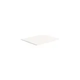Tablette droite bois mélaminé 60 x 50 cm ép. 19 mm, chants droits minces, pour Gamme Square - Blanc craie