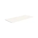 Tablette droite bois mélaminé 120 x 50 cm ép. 19 mm, chants droits minces, pour Gamme Square - Blanc craie - Tablettes Bois mélaminé