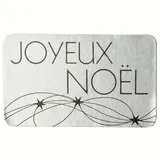 Étiquettes cadeaux adhésives Joyeux Noël Argent 32 x 19 mm - Boîte de 1000 - Étiquettes Noël