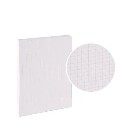 Fiche bristol 100 x 150 mm quadrillée 5x5 blanche non perforée Exacompta - Paquet de 100 - Notes adhésives, Blocs cubes, Fiches Bristol