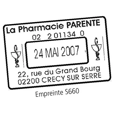 Tampon dateur et texte OfficeLine S660 COLOP - Tampons personnalisés-2