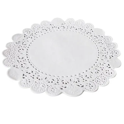 Dentelle papier ronde blanche ø 12 cm - Paquet de 250 - Semelles gâteaux, Supports gâteaux