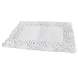 Dentelle papier rectangle blanche 30 x 40 cm - Paquet de 250 - Semelles gâteaux, Supports gâteaux