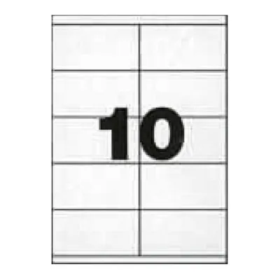 1000 Étiquettes adhésives blanches multi-usages 105 x 57 mm Etibox - Étiquettes adhésives neutres-2