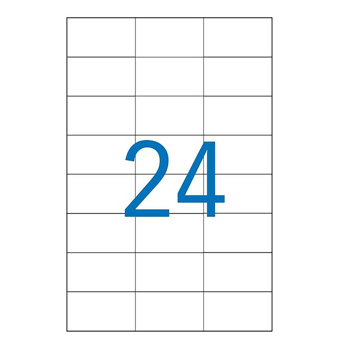 2400 Étiquettes adhésives blanches multi-usages 70 x 37 mm Etibox - Étiquettes adhésives neutres-3