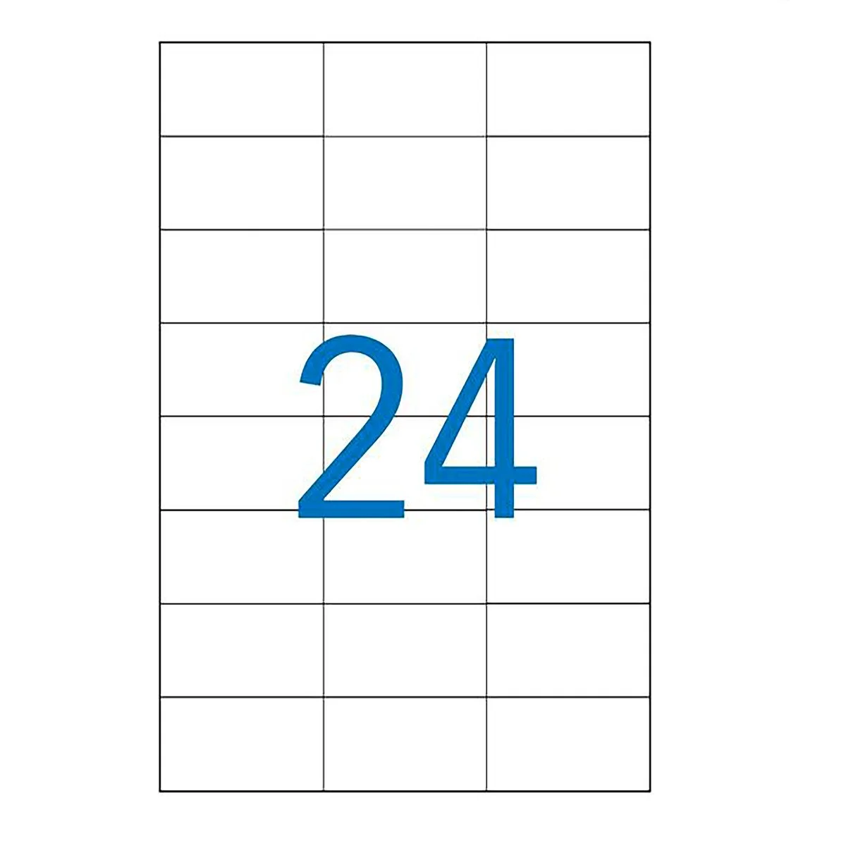2400 Étiquettes adhésives blanches multi-usages 70 x 37 mm Etibox - Étiquettes adhésives neutres-3
