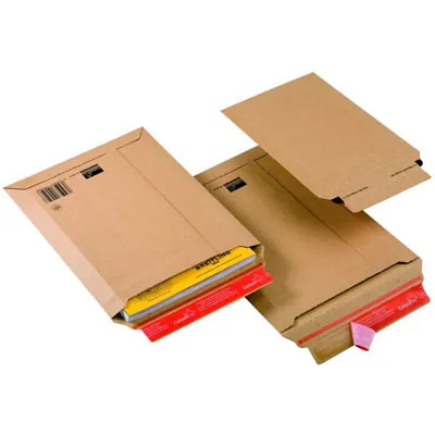 Pochette d’envoi colis rigide carton brun 150x250 mm auto-adhésive FSC - Pochettes d'envoi colis