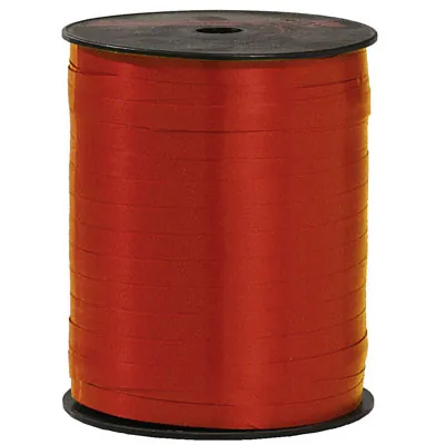 Bolduc mat rouge standard 7 mm x 500 m polypropylène - Bolducs unis