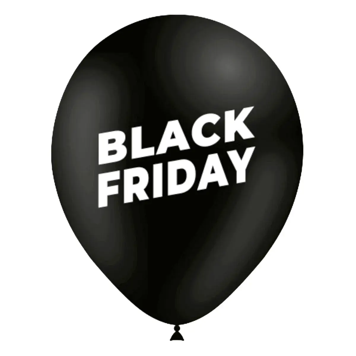 Ballon latex noir Black Friday ø 30 cm – Lot de 8 - Ballons et Accessoires de fête