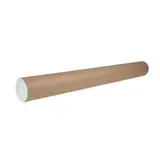 Tube carton L.75 cm x Ø 80/84 mm avec embouts plastiques – Paquet de 25 - Tubes carton emballage