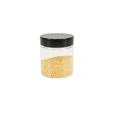 Pot PET cylindrique transparent avec couvercle vissant noir - 75 ml - carton de 616 unités - Bouteilles et pots cylindriques-3