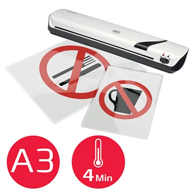 Plastifieuse Inspire+ A3 GBC pour pochettes jusqu'à 125 microns - Blanc - Plastifieuses, Pochettes de plastification-4