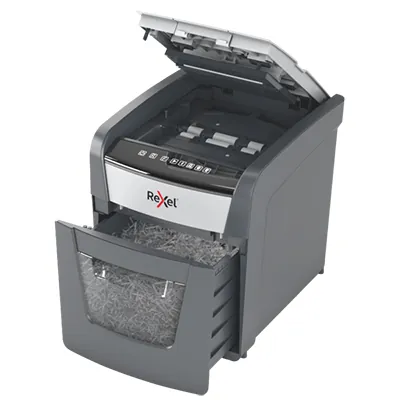 Destructeur de documents Rexel Optimum AutoFeed+ 50X coupe croisée DIN P4 50 feuilles 20L - Destructeurs de documents-7